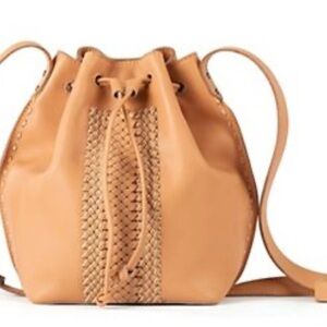 Sak Women's Ivy Leather Bucket Drawstring Purse Handbag Crossbody Handcrafted
